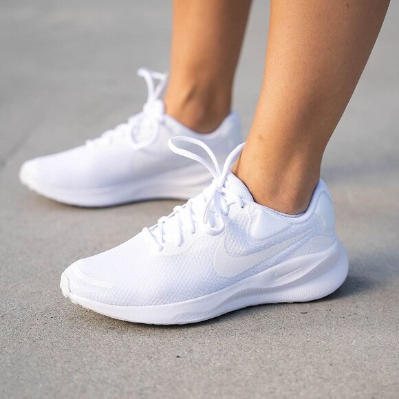 Nike Women's Revolution 7 Road Running Shoes White FB2208-100, Size 9 (New) - Picture 3 of 16